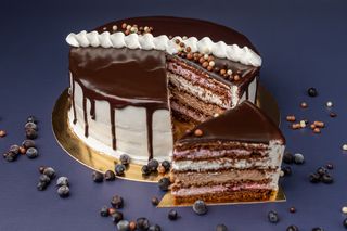 Торт "шоколадно-ягідний" (1кг)