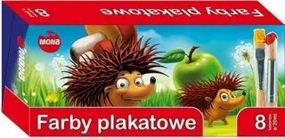 Farby plakatowe 8kol 20ml MONA