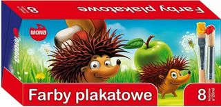 Farby plakatowe 8kol 20ml MONA