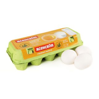 Яйця Курячі Ясенсвіт Справжні Велетні Вищої Кат.с0 10шт