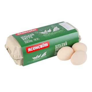 Яйця Курячі Ясенсвіт Вільний Вигул 1-ї Кат.с1 10шт