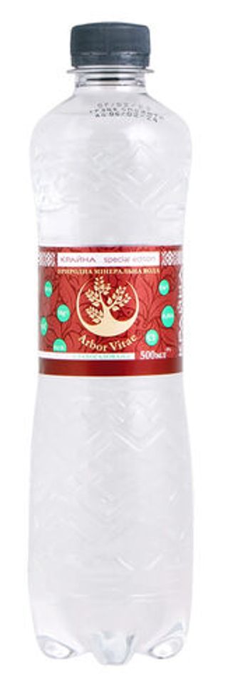 Arbor Vitae Вода Мінеральна Слабогазована 0,5 Л 1 Пляшка