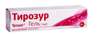 Тирозур Гель 1 Мг/г 25 Г 1 Туба