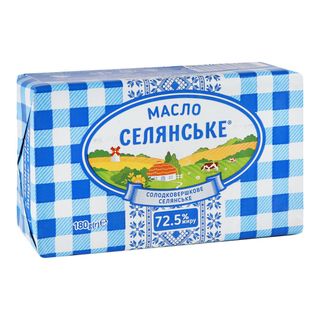 Масло Селянське 72.5% 180г