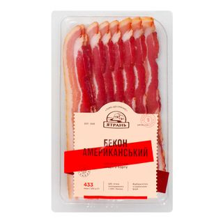 Бекон Ятрань Американський Нарізка С/к В/с 100г