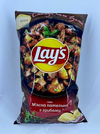 Чіпси-lays М'ясна Пательня З Грибами   (120г)