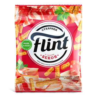 Сухарики Пшенично Житні Зі Смаком "бекон"110г