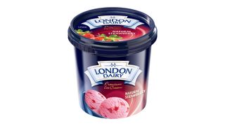 Мороженное London Dairy натуральная клубника 125мл