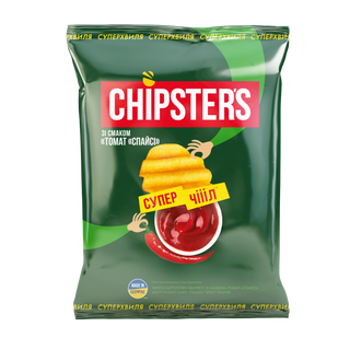 Чіпси Картопляні Хвилясті Зі Смаком Томат Спайсі 110гтм Чіпстерс