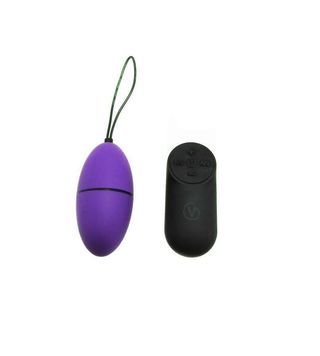 Huevo Vibrador Alive Con Mando. 10 Velocidades. Medidas 7'5 Cm X 35 Cm Morado