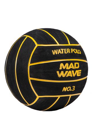 MAD WAVE Profesionlana vaterpolo lopta #3 - black