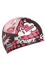 MAD WAVE Silikonska kapa za plivanje Pop-art - red