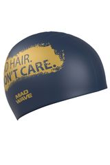 MAD WAVE Silikonska kapa za plivanje Don't Care - navy