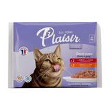 Pack Pâtée pour Chat au Bœuf & Poulet Plaisir 340g (4x85g)