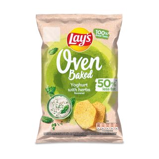 Чипси Lay's Картопляні Запечені Зі Смаком Йогурту З Травами 110г