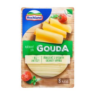 Сир Hochland Гауда Нарізаний 48% 135г