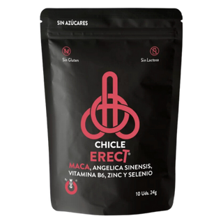 Chicle Erect Men Bolsa 10 Ud 24 Gr