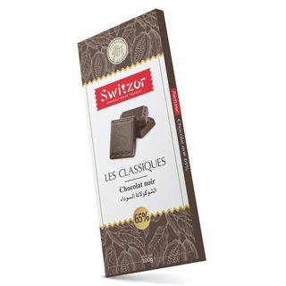 Tablette Chocolat Noir 65% Fourré Café Switzor 100g