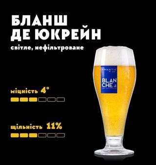 Пиво Бланш Де Юкрейн Світле Нефільтр. (1 Л.)