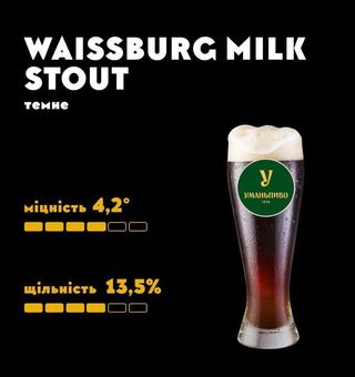 Пиво Вайсбург Milk Staut (1л)