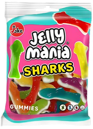 Jake Jelly Mania Shark Gummies, 100g