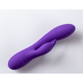 Virgite Vibrador Con Estimulador V2 Morado Recargable