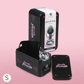 Plug Metálico Diamond Plata Pequeño