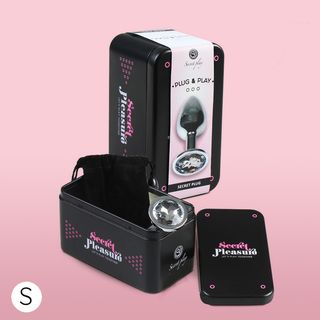 Plug Metálico Diamond Plata Pequeño