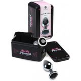 Plug Metálico Diamond Plata Mediano