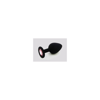 Candy Lust Plug Silicona Morado Con Piedra Small