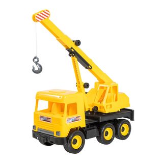 Машинка Tigres Middle Truck Кран Жовтий В Коробці (39491)