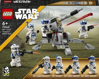 Конструктор Lego Star Wars Бойовий Загін Бійців-клонів 501-го Легіону (75345)