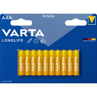 Батарейки Varta Longlife Aaa Bli 10 Шт Алкалінові (4008496609314)