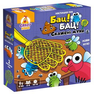 Настільна Гра Vladi Toys Crazy Koko Бац! Бац! Скажені Мухи (vt8055-37)