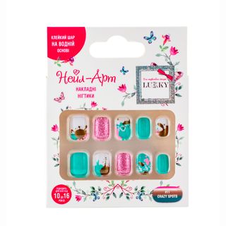 Дитячі Накладні Нігті Lukky Crazy Spots (t20809)