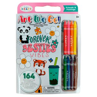 Розмальовка Let's Craft Друзі Та Почуття З Наліпками Та Восковими Крейдами (aeg002)