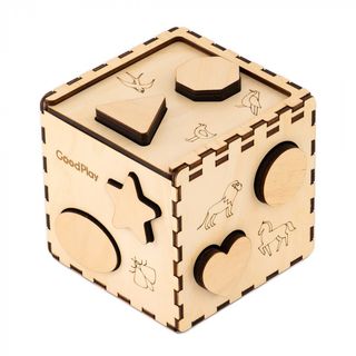 Кубик-сортер Good Play Дерев’яний (cub-4-003)