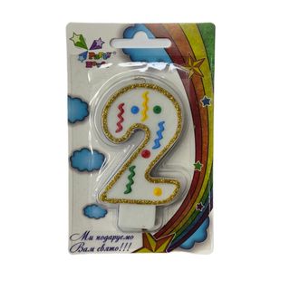 Свічка Party House Цифра 2 (4823848301209)