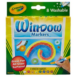 Фломастери Crayola Для Малювання На Склі 8 Шт (58-8165)