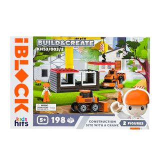 Конструктор Iblock Build & Create Construction Site 198 Деталей (kh53/003/2)