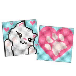 Алмазна Мозаїка На Стікері Ідейка Білі Лапки 9 Х 9 См 2 Шт (ams1045)