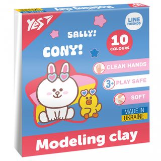 Пластилін Yes Line Friends 10 Кольорів (540664)