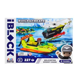 Конструктор Iblock Junior Kids Hits Build & Create Helicopter Speedy Chase (kh42/004/1)