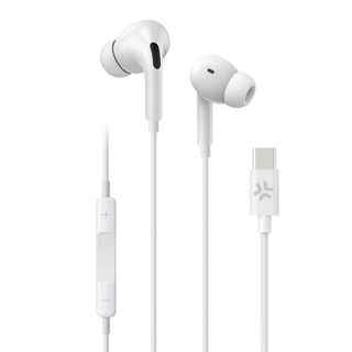Celly UP1200 USB Type-C Stereo Earphones White (163531)