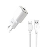 Зарядний Пристрій Xo Usb To Lightning 2,4а White - [1202762]