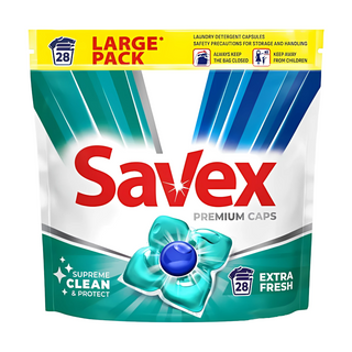 Капсули Для Прання Savex 28 Шт. Extra Fresh - [1103115]