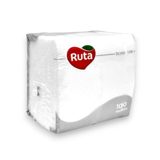 Серветки Паперові Ruta 100 Шт. 24*24 См Білі - [0058428]
