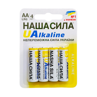 Батарейка Наша Сила Lr6  Alkaline 4 Шт. - [1217931]