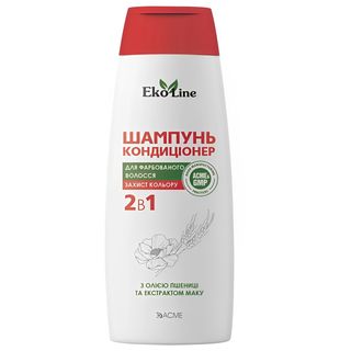 Шампунь-кондиціонер Для Волосся Ekoline 400 Мл Для Фарбованого Волосся 2 В1 - [0081304]