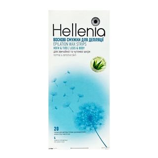 Смужечки Для Депіляції Hellenia 20 Шт. Тіло & Ноги Алое Вера - [1188495]